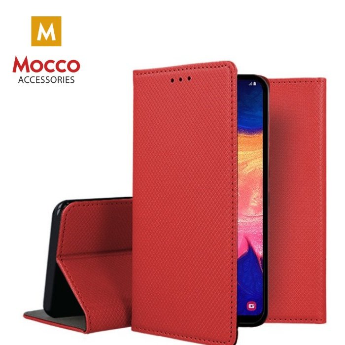 Mocco Smart Magnet Book Case For Xiaomi Mi 10 / Mi 10 Pro Red