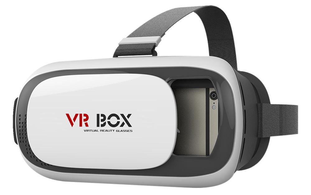 VR BOX 3D Virtual Reality Glasses for Devices Up To 5.5 inches White