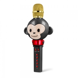 Maxlife Animal MX-100 Bluetooth 4.0 Microphone Karaoke With Build In Speaker / 5W / Voice Modulator / Black