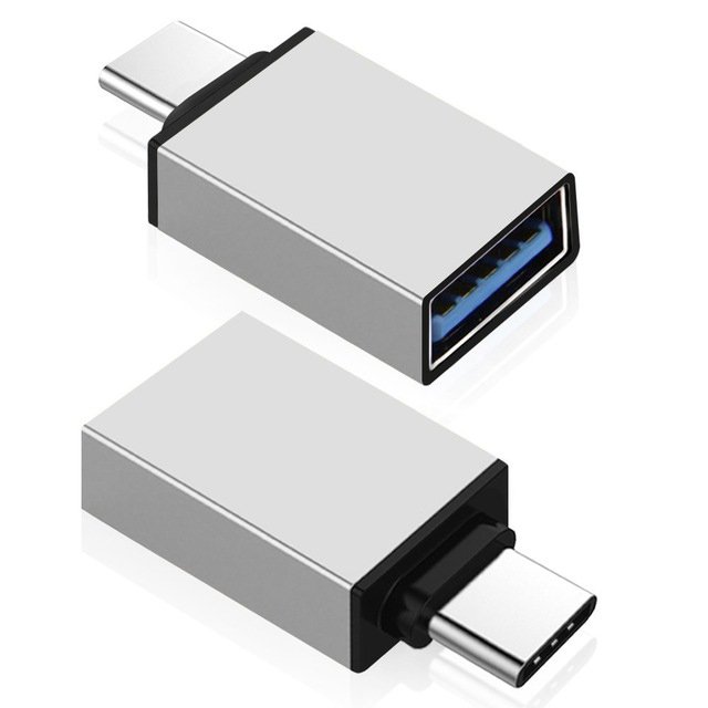 Mocco Универсальный OTG Адаптер Type-C на USB 3.0 Подключение Серебрянный