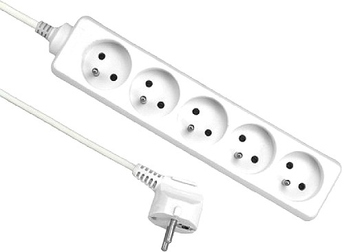KONTORI PIKENDUSJUHE 5 PESA 3M 3G1.0MM² 10A VALGE MADE IN POLAND