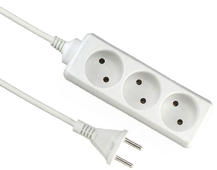 KONTORI PIKENDUSJUHE 3 PESA 5M 2X1.0MM2 (MAANDUSETA) VALGE ELGOTECH