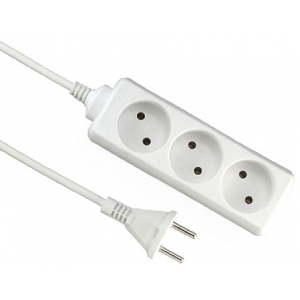KONTORI PIKENDUSJUHE 3 PESA 5M 2X1.0MM2 (MAANDUSETA) VALGE ELGOTECH