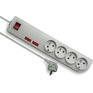 KONTORI PIKENDUSJUHE LÜLITIGA ELEKTROONIKA KAITSEGA 4 PESA 1.5M 3X1.0MM2 VALGE