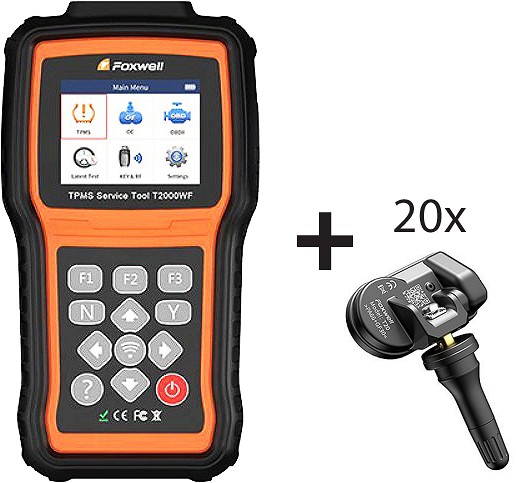 TPMS SEADE T2000WF + 20TK TPMS ANDUR T20 315 / 433MHZ FOXWELL