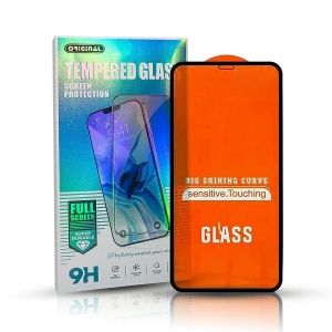 Timy Original Full Face / Full Glue Tempered Glass Защитное стекло для экрана Apple iPhone XR Черное