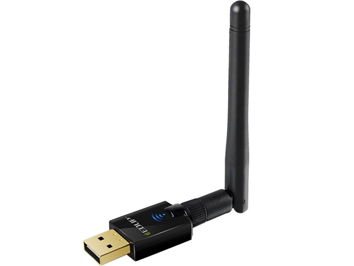 EDUP EP - AC1607 Dual Band 600 Mbps USB WiFi Adapter 2.4GHz / 5.8GHz / 802.11AC / With External Antenna - Black