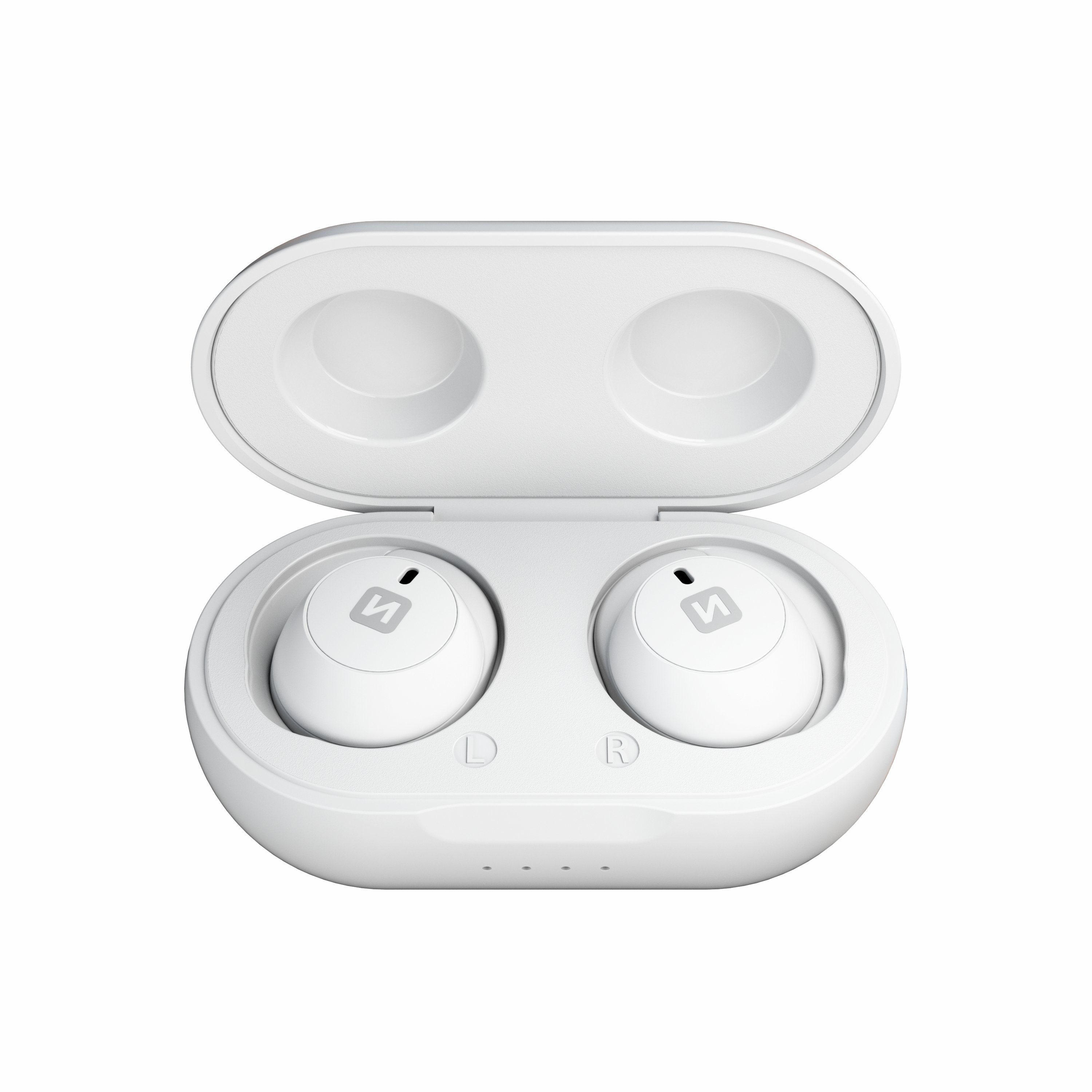 Swissten Stone Buds Bluetooth 5.0 Stereo Earbuds with Microphone White