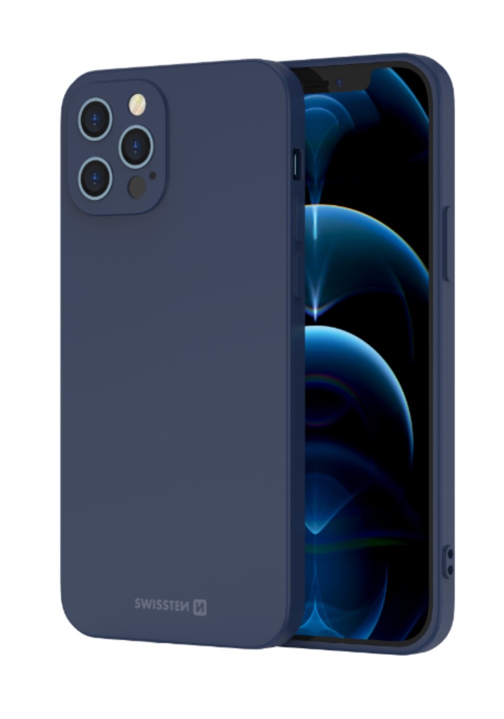 Swissten Soft Joy Silicone Case for Huawei P40 Lite Blue