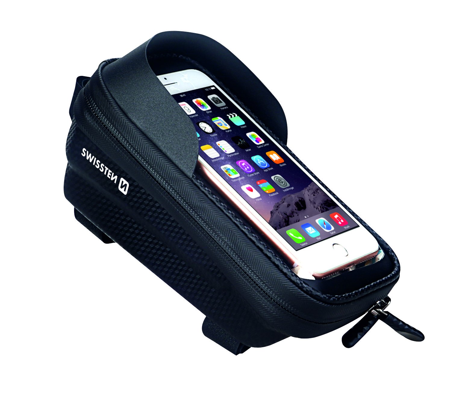 Swissten Waterproof Bike holder / bag For 5.4 - 6.7 inches Mobile phones Black
