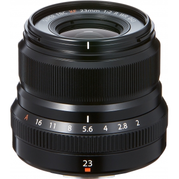 Fujinon XF 23mm f/2.0 R WR objektiiv, must