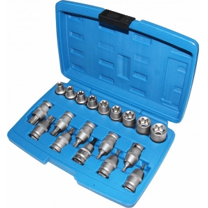 19-OS. TORX OTSIKUTE-PADRUNITE KOMPL. 1 / 2" T30-T70. E10-E24 TRIUMF