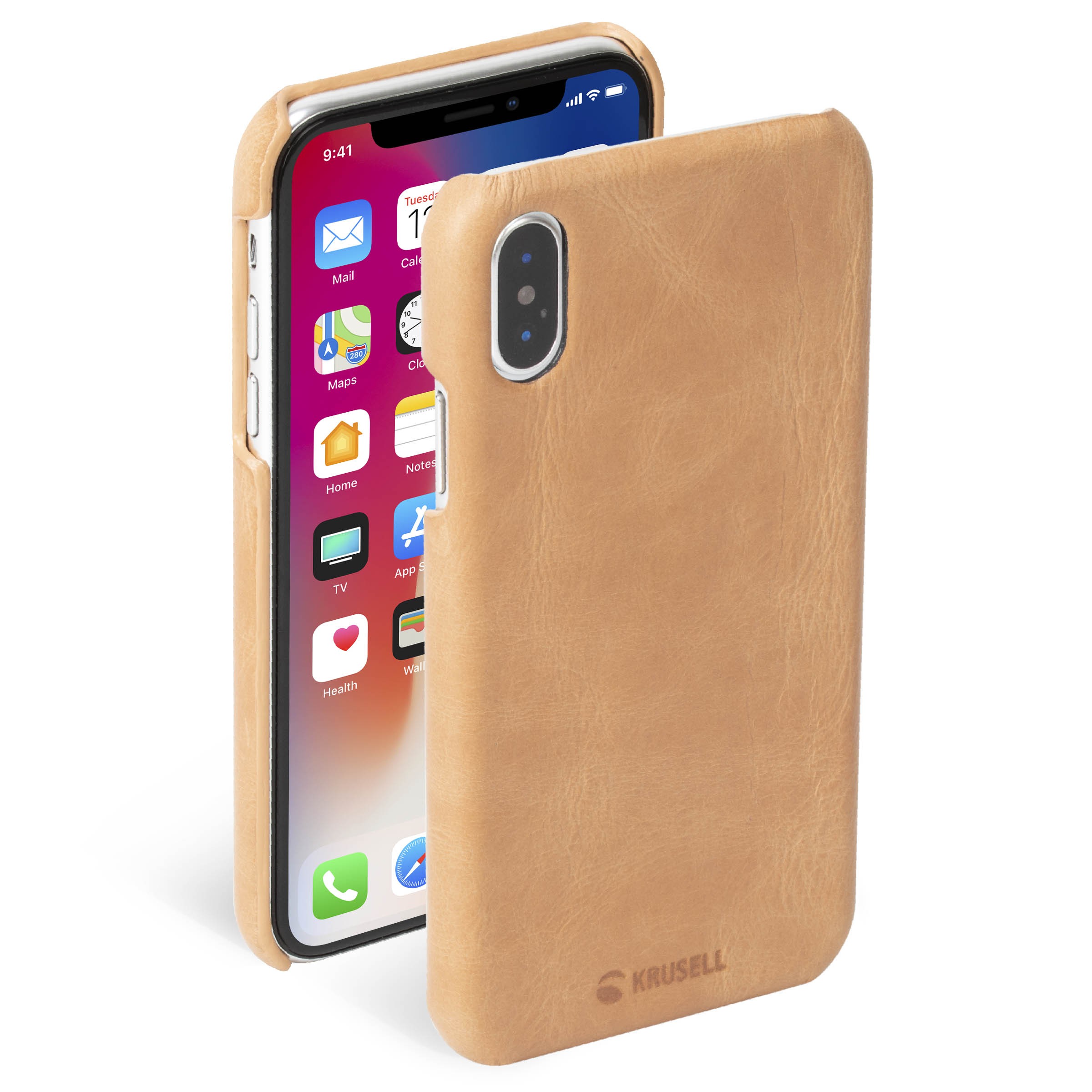 Krusell Sunne Cover Apple iPhone XS vintage nude