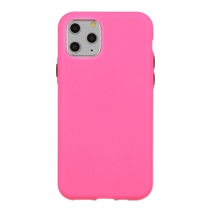 Mocco Soft Cream Silicone Back Case Силиконовый чехол для Apple iPhone 12/12 Pro Розовый