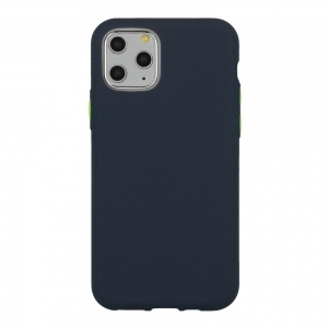 Mocco Soft Cream Silicone Back Case for Samsung Galaxy S21 Dark Blue