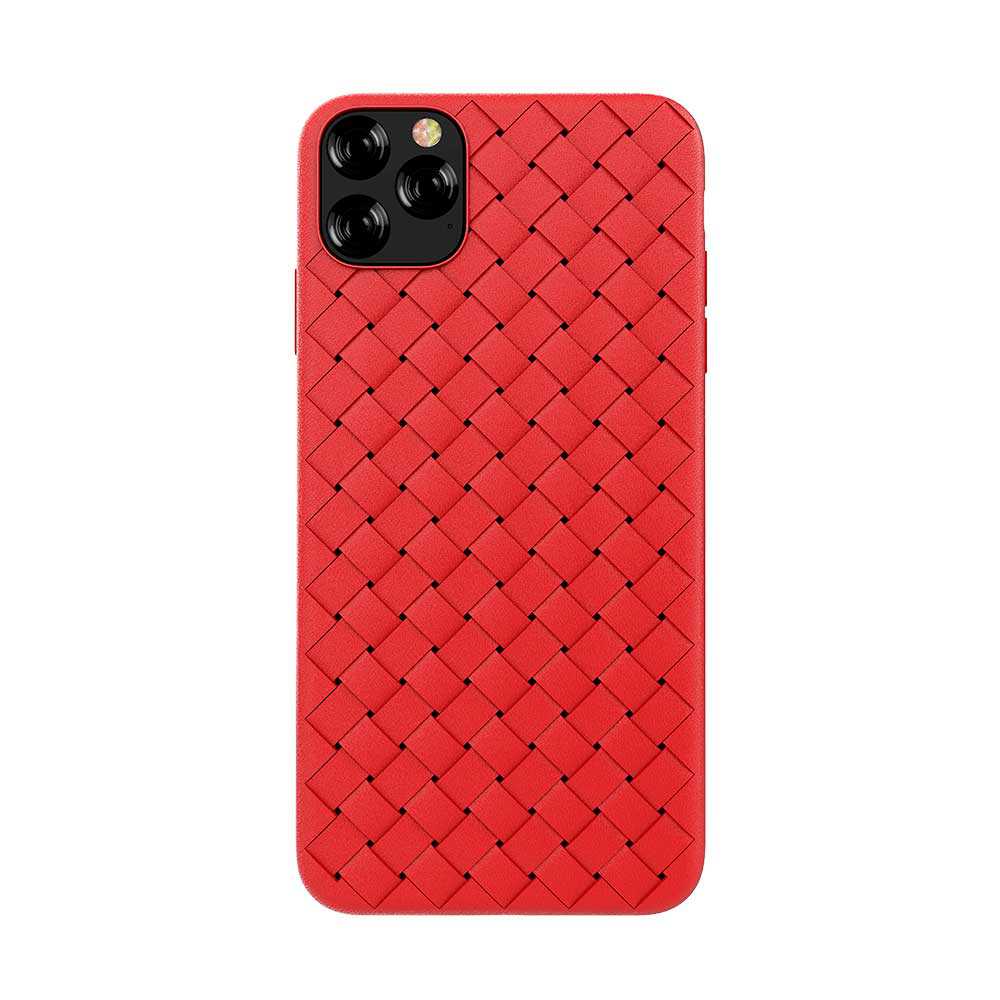 Devia Woven Pattern Design Soft Case iPhone 11 Pro red