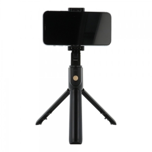 RoGer 2in1 Selfie Stick + штатив телескопическая подставка с Bluetooth пульт дистанционного управления черный