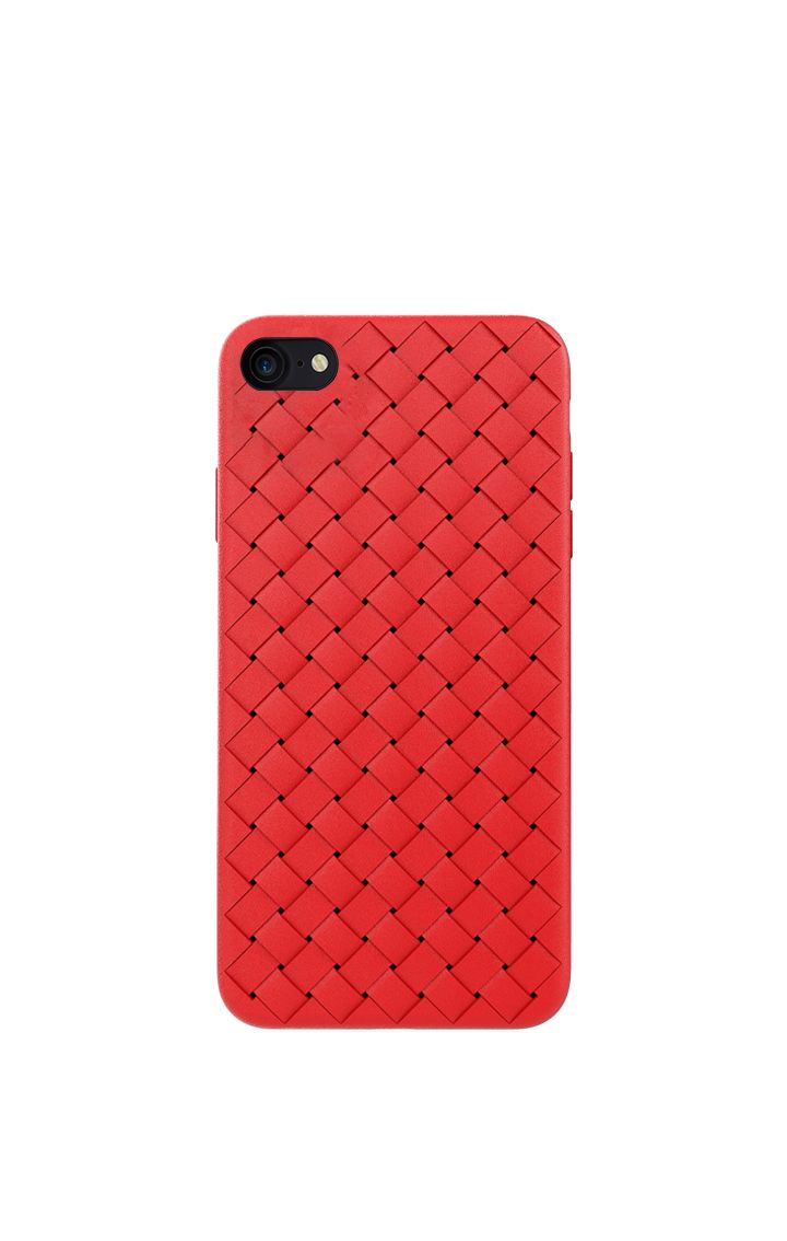 Devia Woven Pattern Design Soft Case iPhone SE2 red