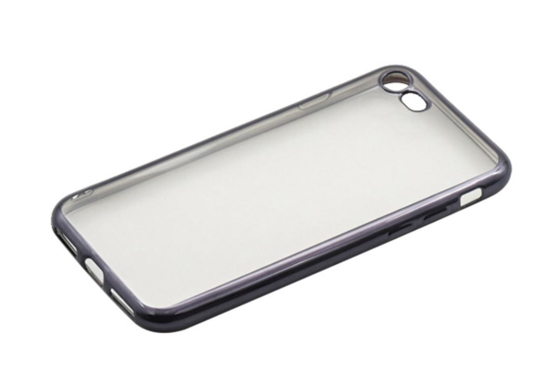 Tellur Cover Silicone for iPhone 7 black edges