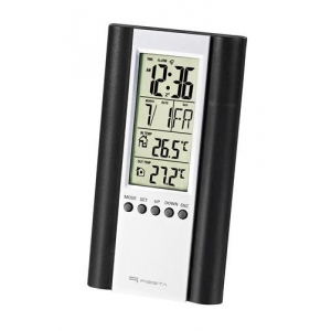 Fiesta FSTT04B Digital Weather Station Indoor / Outdoor / Thermometer / Calendar / Clock / Alarm Clock / LCD / Black