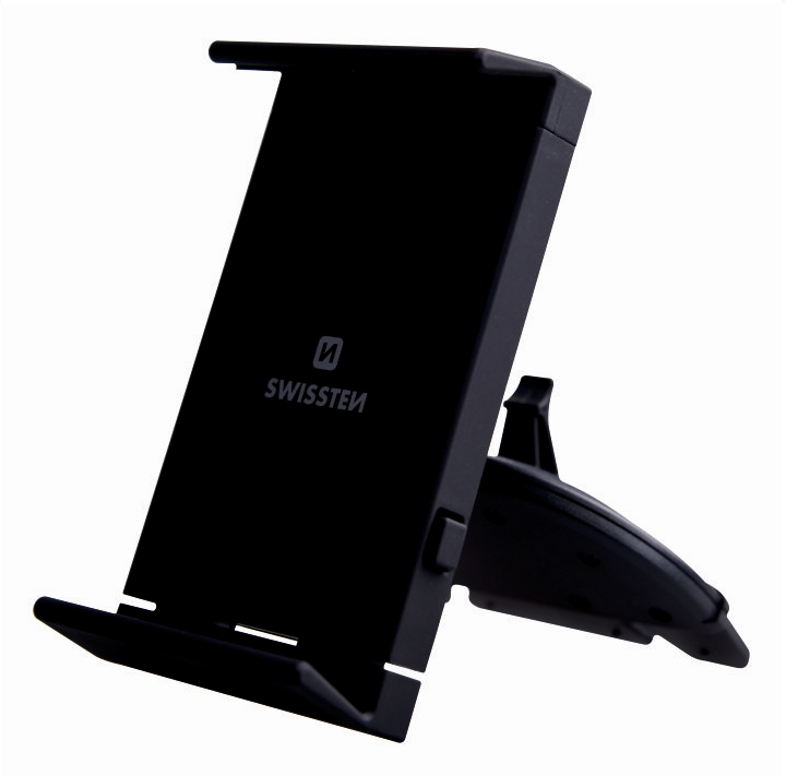 Swissten S-Grip T1-CD1 Universal Car CD / Radio Holder For Tablets / Phones / GPS Black