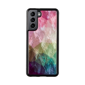 iKins case for Samsung Galaxy S21 water flower black