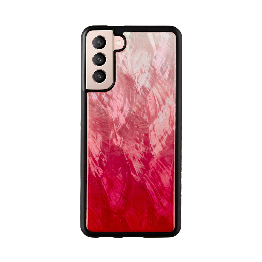 iKins case for Samsung Galaxy S21+ pink lake black