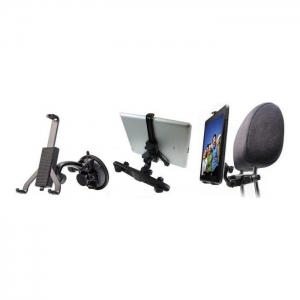 Rebeltec M60 2in1 Kit Tablet Holder 7-11'' on Windshield and Seat Black
