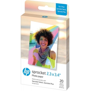 HP fotopaber Sprocket Plus Zink 5,8x8,6cm 20 lehte
