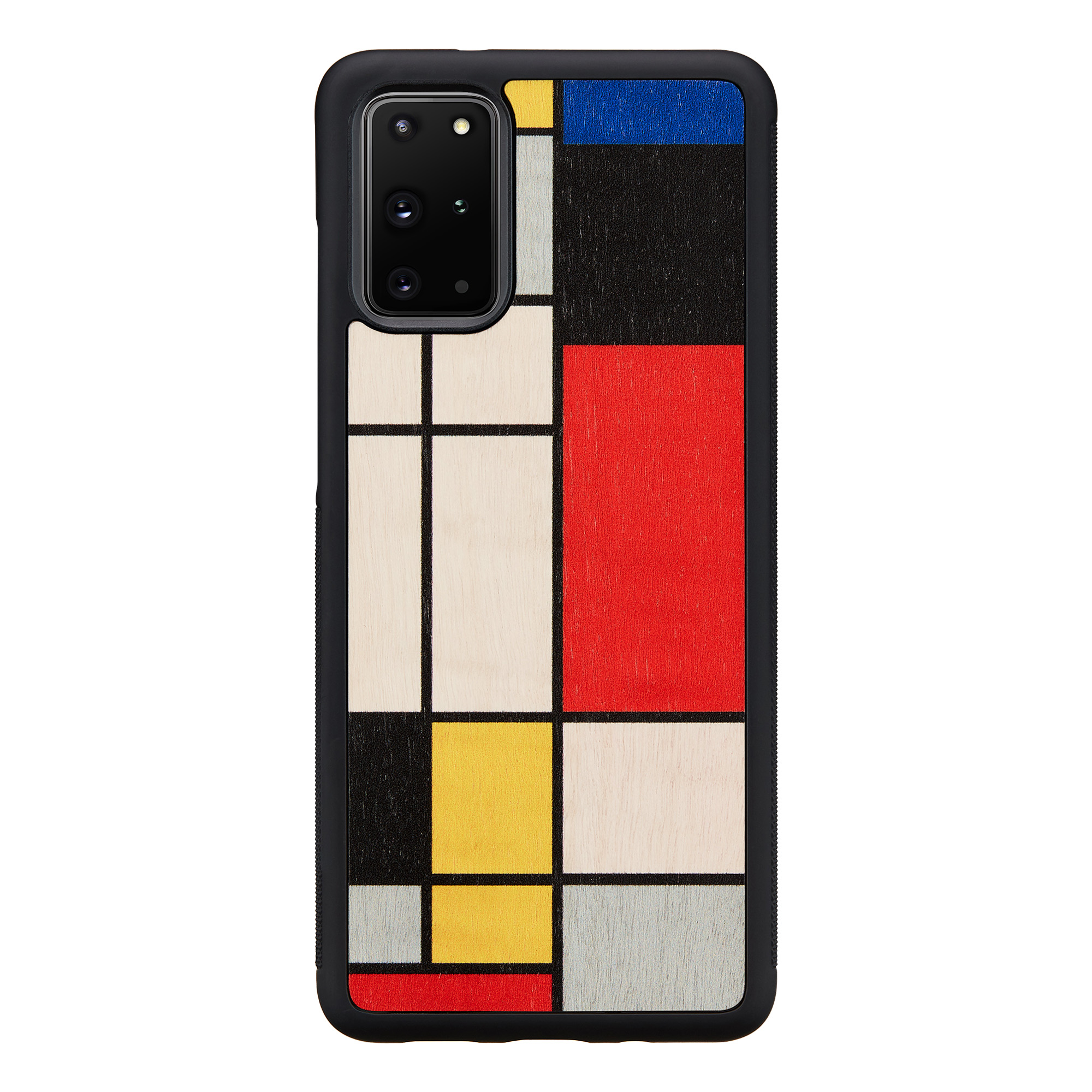 MAN&WOOD case for Galaxy S20+ mondrian wood black