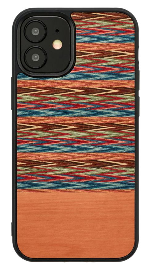 MAN&WOOD case for iPhone 12 mini browny check black