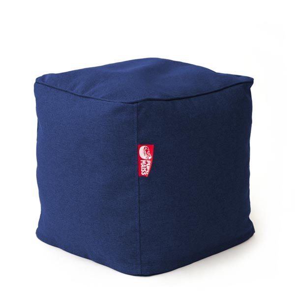 Mocco Pupu Maiss Pouf COZY CUBE 40x40x40 cm made of upholstery fabric Navy