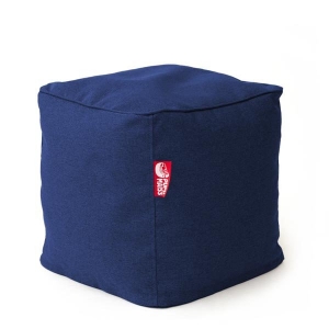 Mocco Pupu Maiss Pouf COZY CUBE 40x40x40 cm made of upholstery fabric Navy