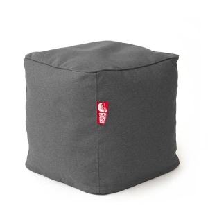Mocco Pupu Maiss Pouf COZY CUBE 40x40x40 cm made of upholstery fabric Gray