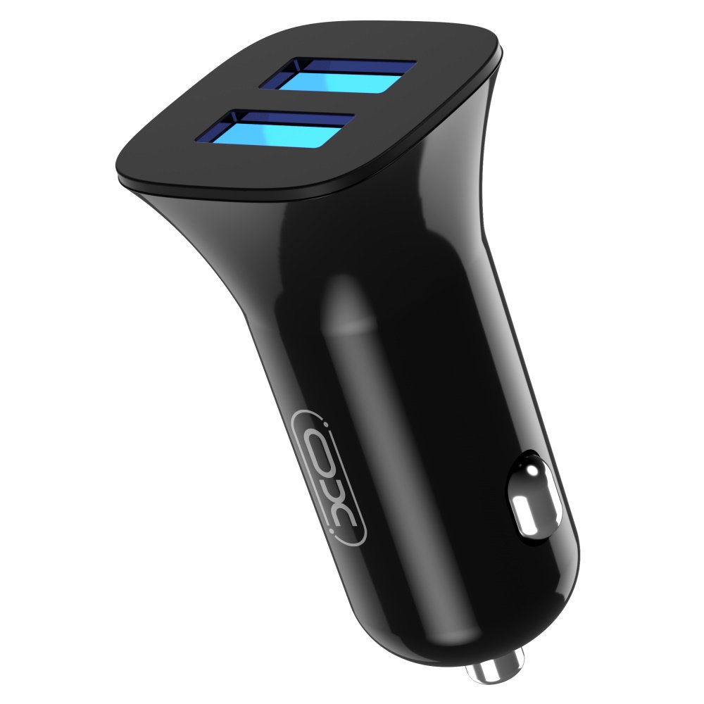 XO CC31Car Charger 2x USB plus cable 2.4A / Black