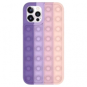 Mocco Bubble Case Антистрессовый Cиликоновый чехол для Apple iPhone 12 Pro Max Фиолетовый