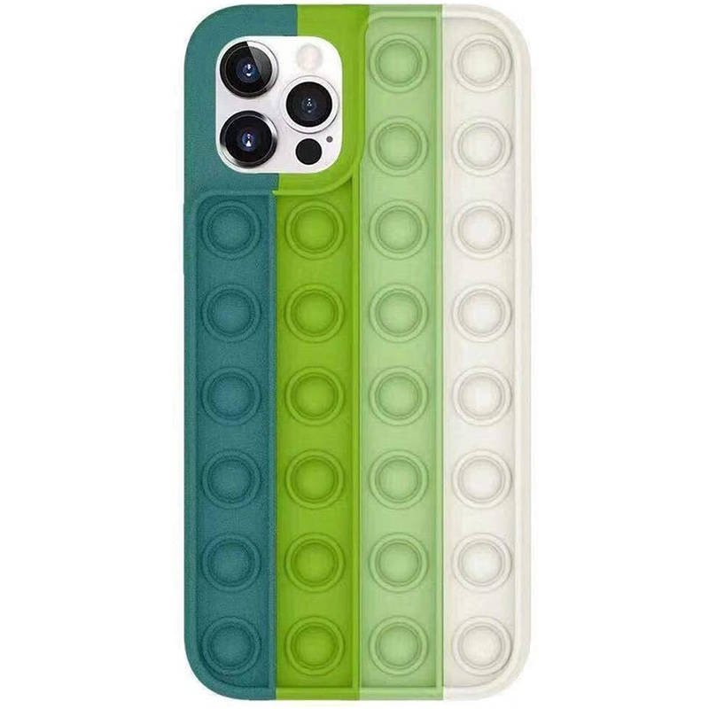 Mocco Bubble Case Антистрессовый Cиликоновый чехол для Apple iPhone 11 Pro Max Tемно-зеленый