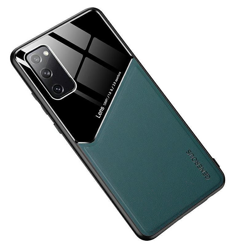 Mocco Lens Leather Back Case for Samsung Galaxy A42 5G Green