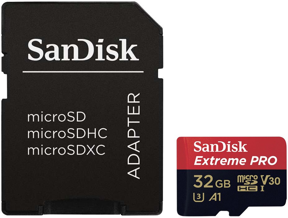 SanDisk mälukaart microSDHC 32GB Extreme Pro V30 A1