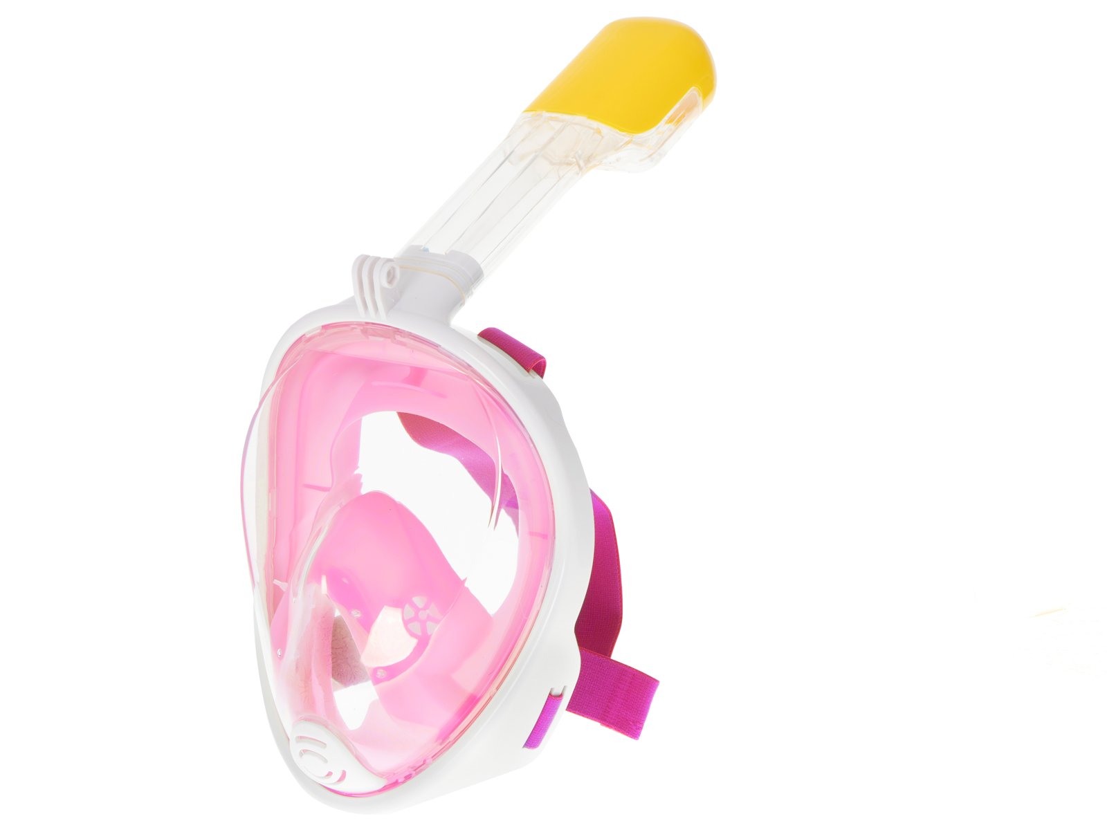 RoGer Full Dry Snorkeling Mask S / M Pink