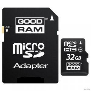 Goodram 32GB Micro SDHC U1-I Class 10 Memory Card with Adapter