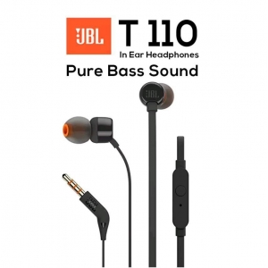 JBL T110 Headsets with Mic / Remote Button / 3.5 mm / Black