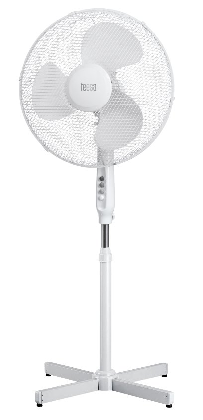 Tessa TSA8022 Stand Fan / 3 speed / 105-123 cm  / 43 cm / 45W / White