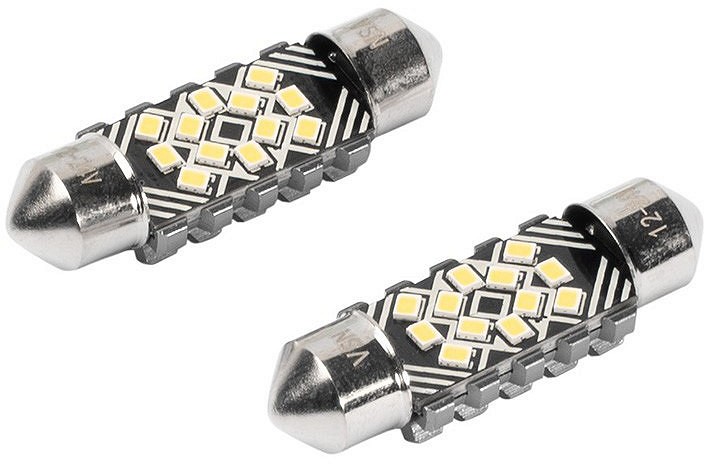 12 / 24V SV8.5-8 FESTOON LED PIRN 2.4W 36MM 6500K CANBUS VALGE BLISTER 2TK VISION