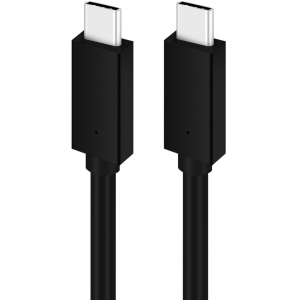 Platinet kaabel USB-C - USB-C 5A 100W 1m, must (PUCC5A1B)