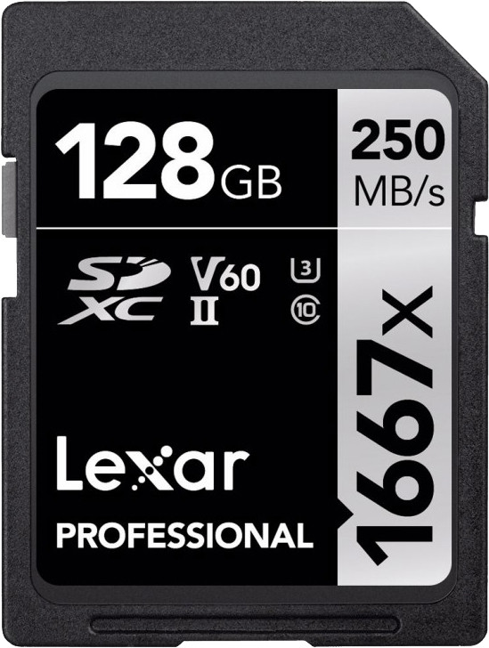 Lexar mälukaart SDXC 128GB Professional 1667x UHS-II U3 V60