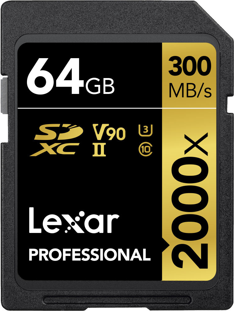 Lexar mälukaart SDXC 64GB Professional 2000x UHS-II U3 V90