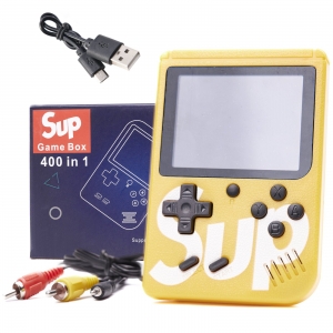 RoGer Retro mini Game console with 400 games, 3 inch color screen, TV output Yellow