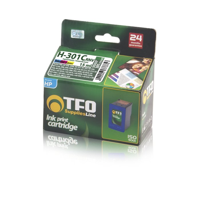 TFO HP 301 CRNV Сolor INK Cartridge 15ml for HP DeskJet 1000 ( J110 ) / HP Envy 5530 eAiO (Analog)