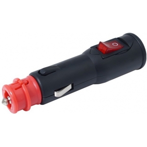 SIGARETISÜÜTAJA PISTIK LÜLITIGA EURO / DIN 12 / 24V 15A CARMOTION